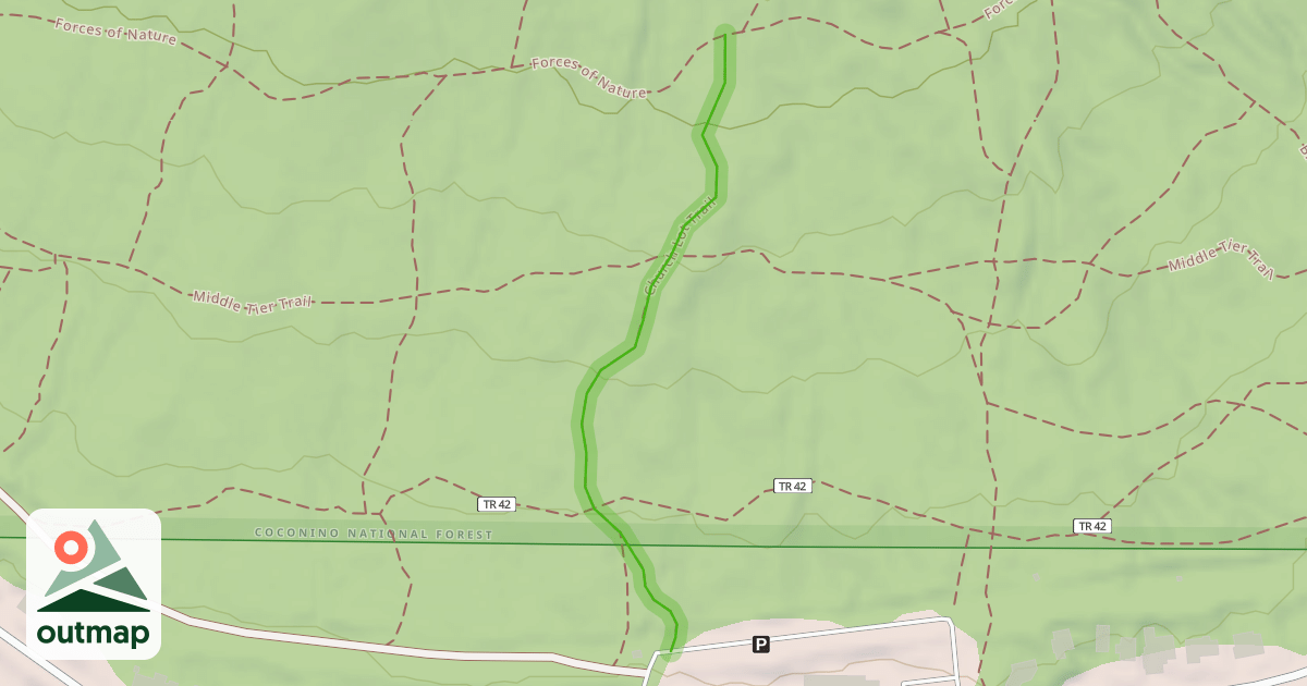 Map of Church Lot Trail
