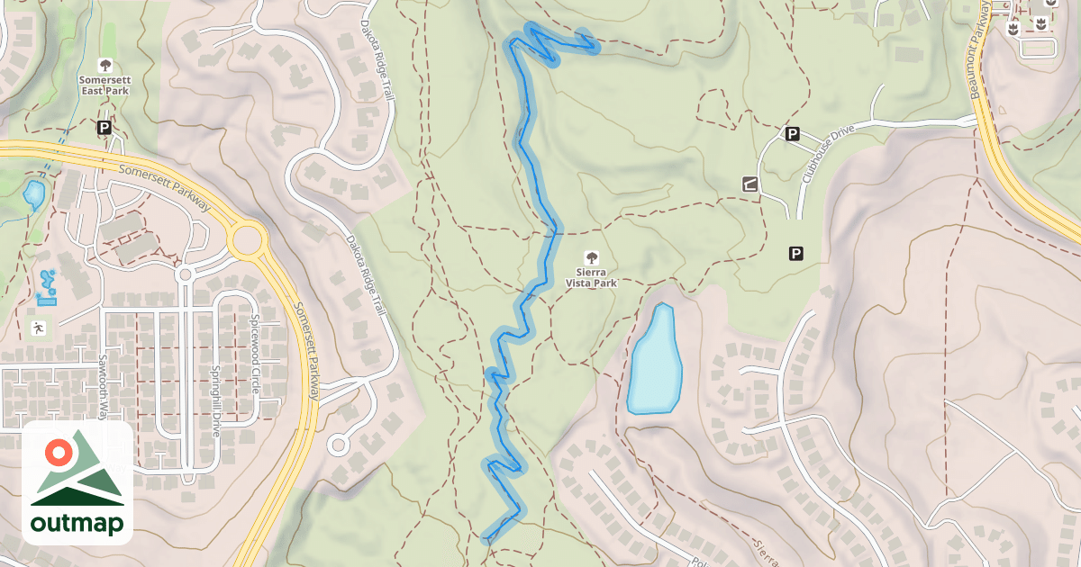 Map of Lower Climbing Trail
