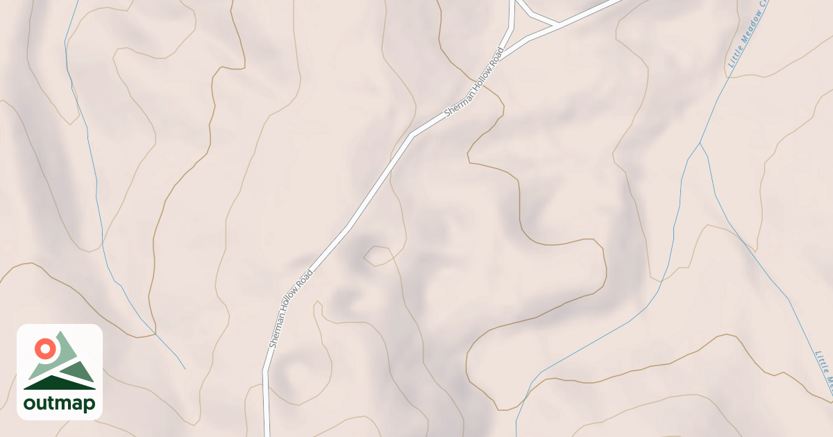 Map of MILL ROCK HOLLOW