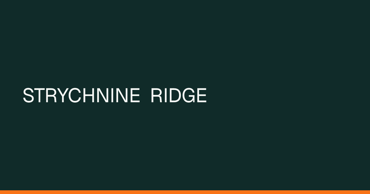 Map preview of STRYCHNINE RIDGE