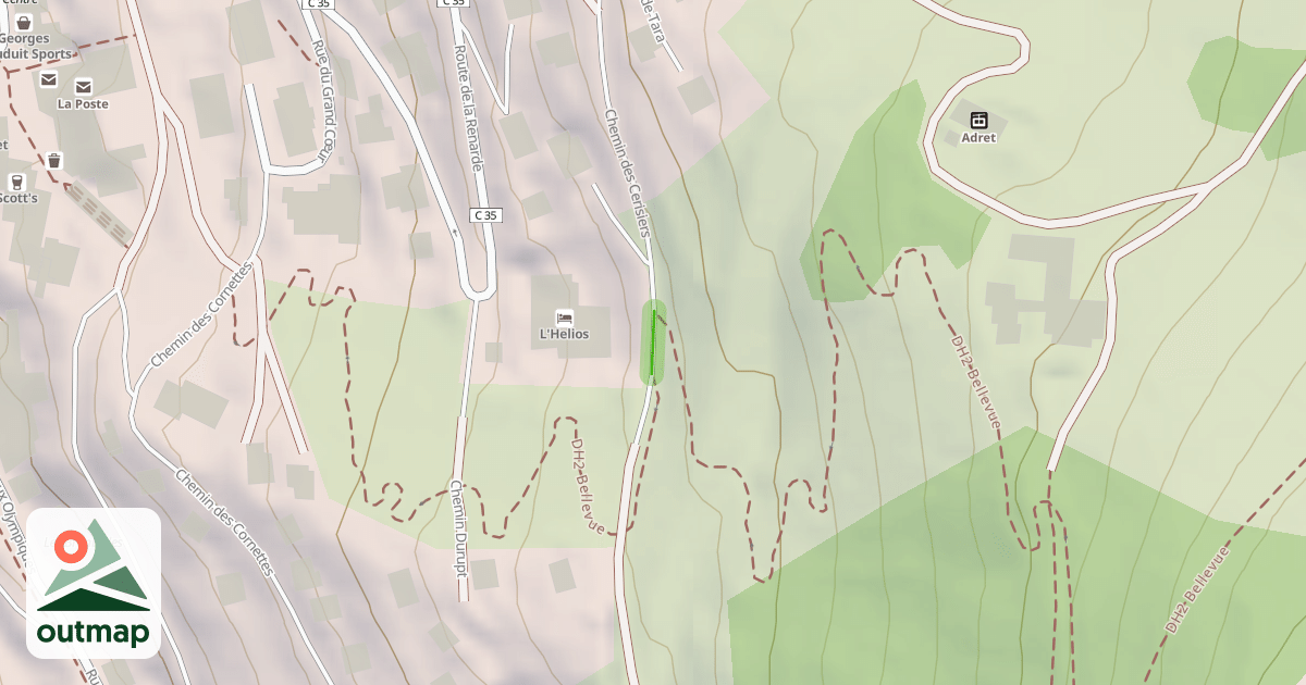 Map of Chemin des Cerisiers