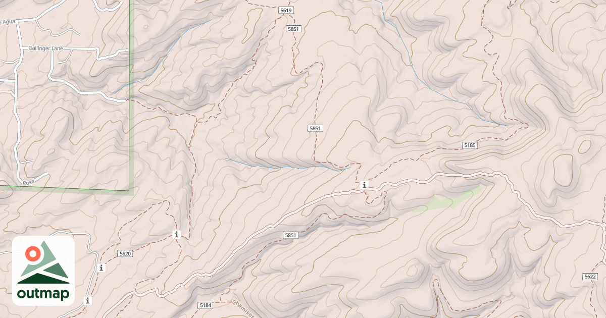 Map of COYOTE SPLIT