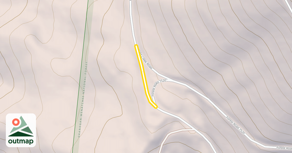 Map of Forest Road 7801