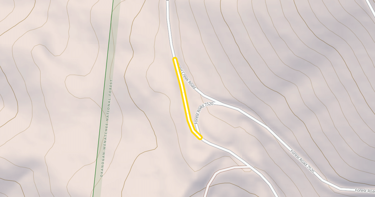 Map preview of Forest Road 7801