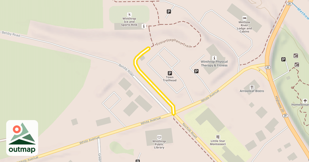 Map of Susie Stephens Trail