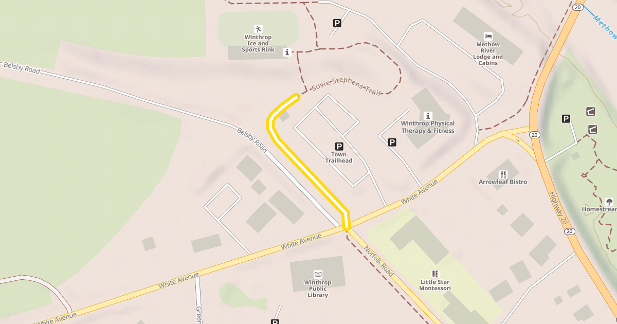 Map preview of Susie Stephens Trail