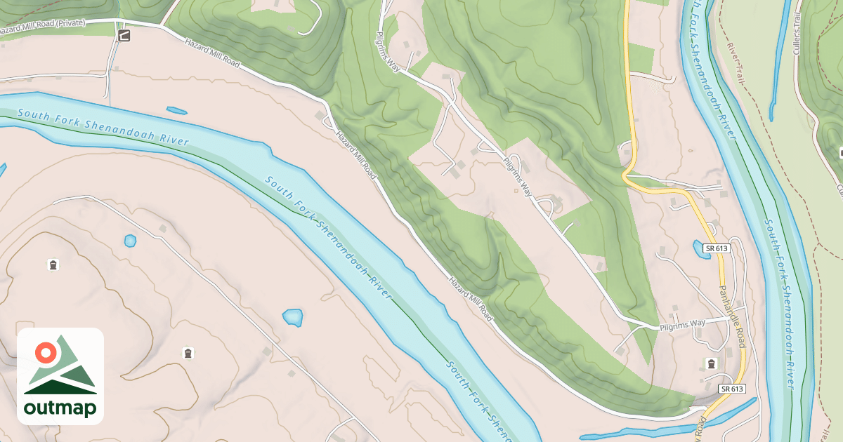 Map of CULLERS ROAD