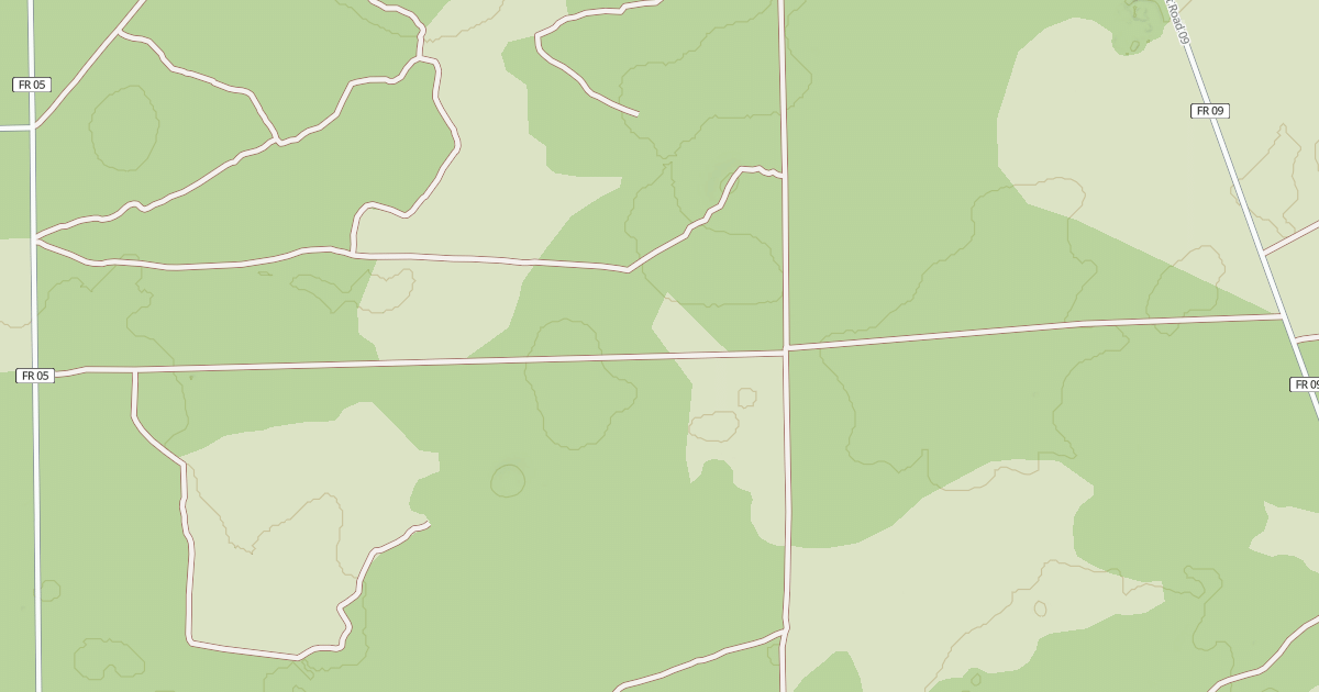 Map preview of USFS Motor Vehicle Use Map Roads {2FC2B564-C41E-4226-A2EC-725824F41199}