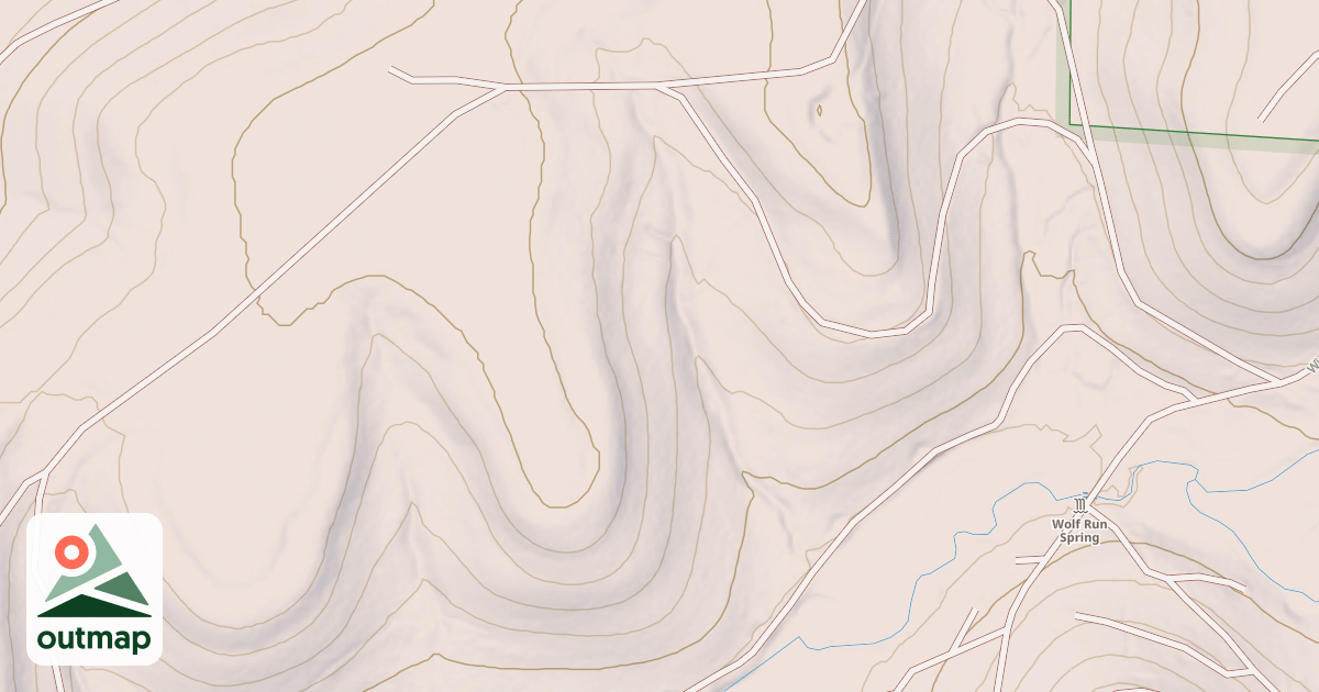 Map of WOLF RUN