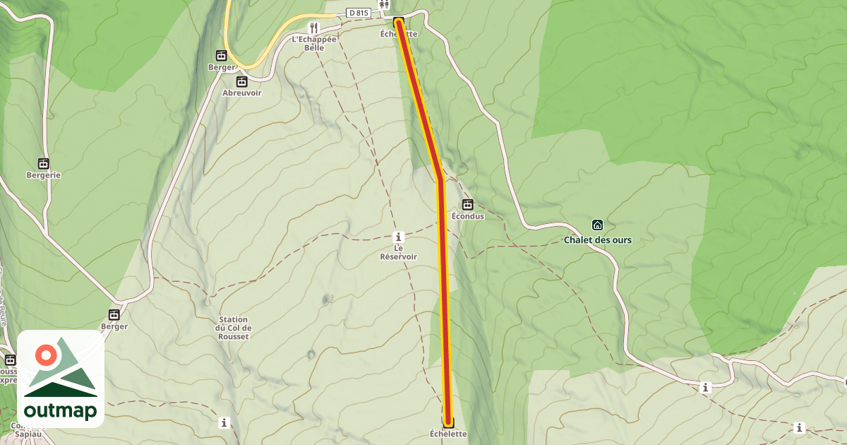 Map of Échelette