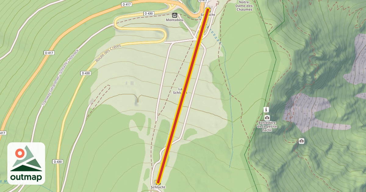 Map of Schlucht