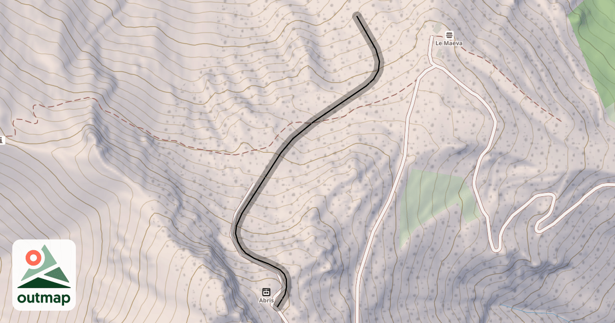 Map of Combe des Abris