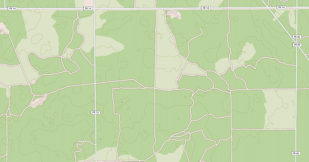 Map preview of USFS Motor Vehicle Use Map Roads {37A02188-939E-454E-81BB-09BA7A5446AA}