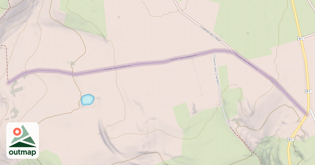 Map of Route des Millières