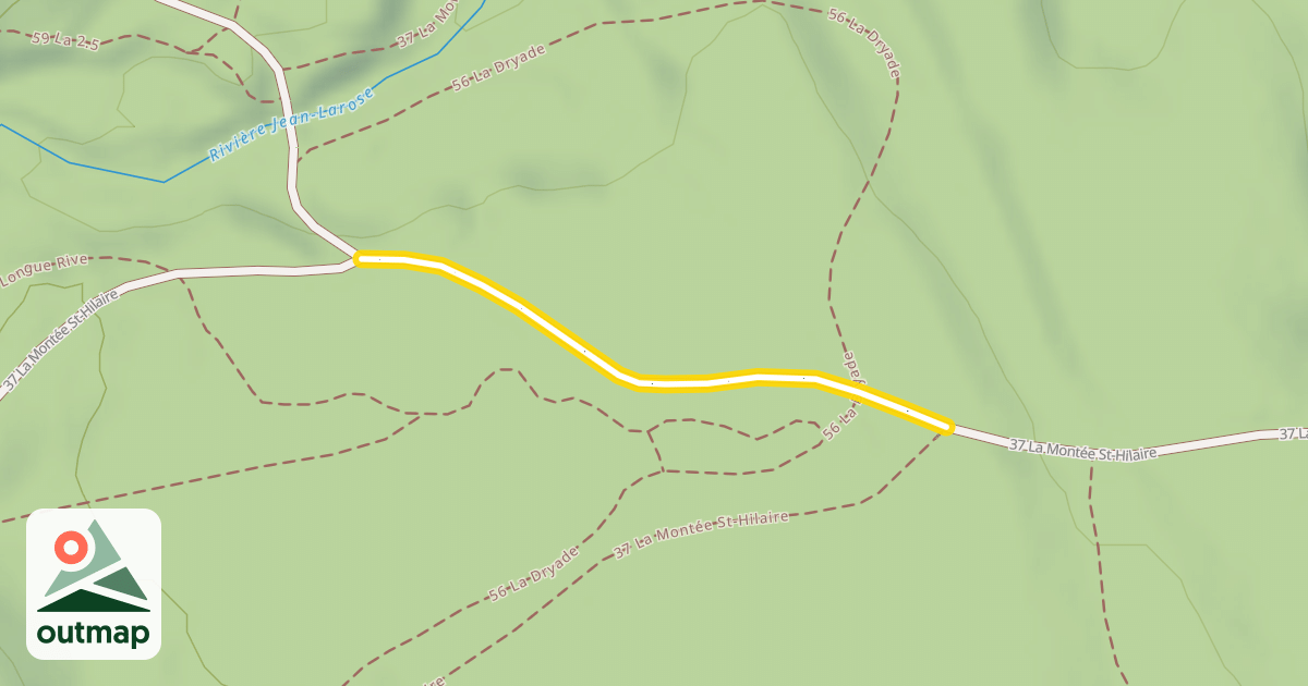 Map of 37 La Montée St-Hilaire