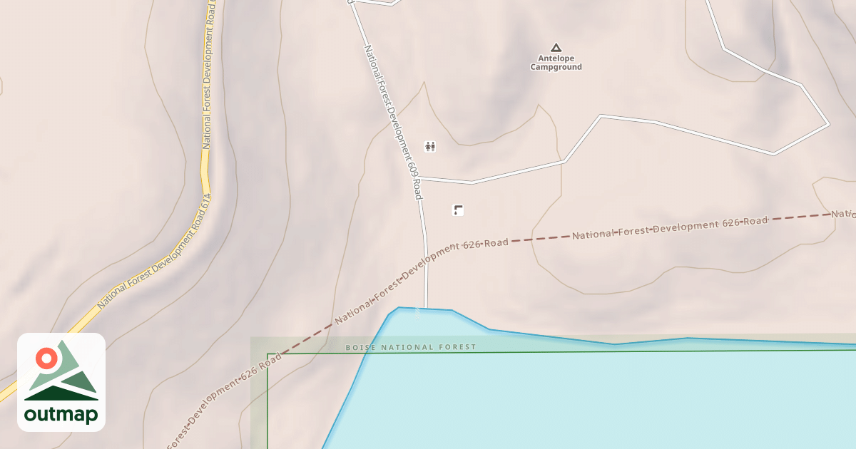 Map of ANTELOPE BOAT RAMP