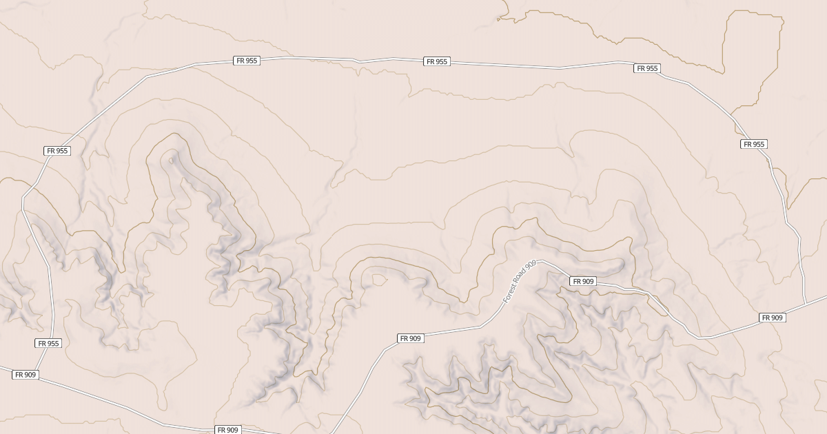 Map preview of USFS National Forest System Roads {404E667E-727F-401C-B61A-742F3611DAB5}
