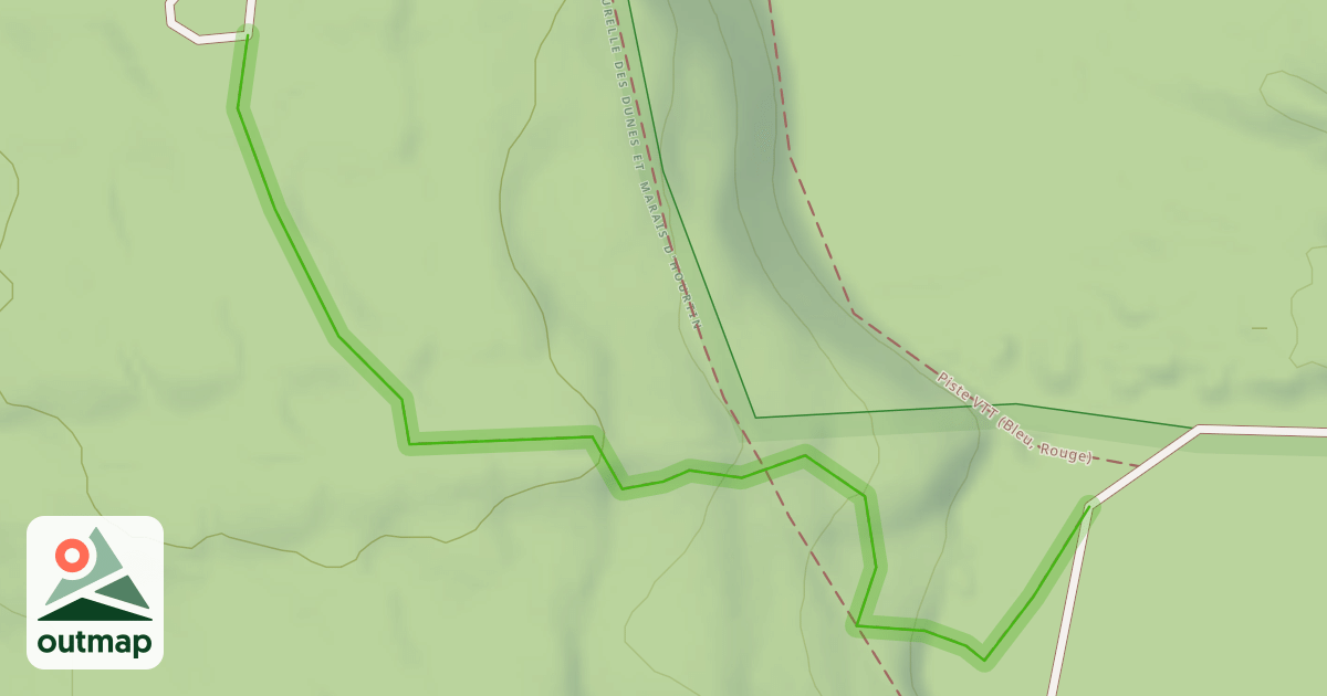 Map of Piste VTT (bleu)