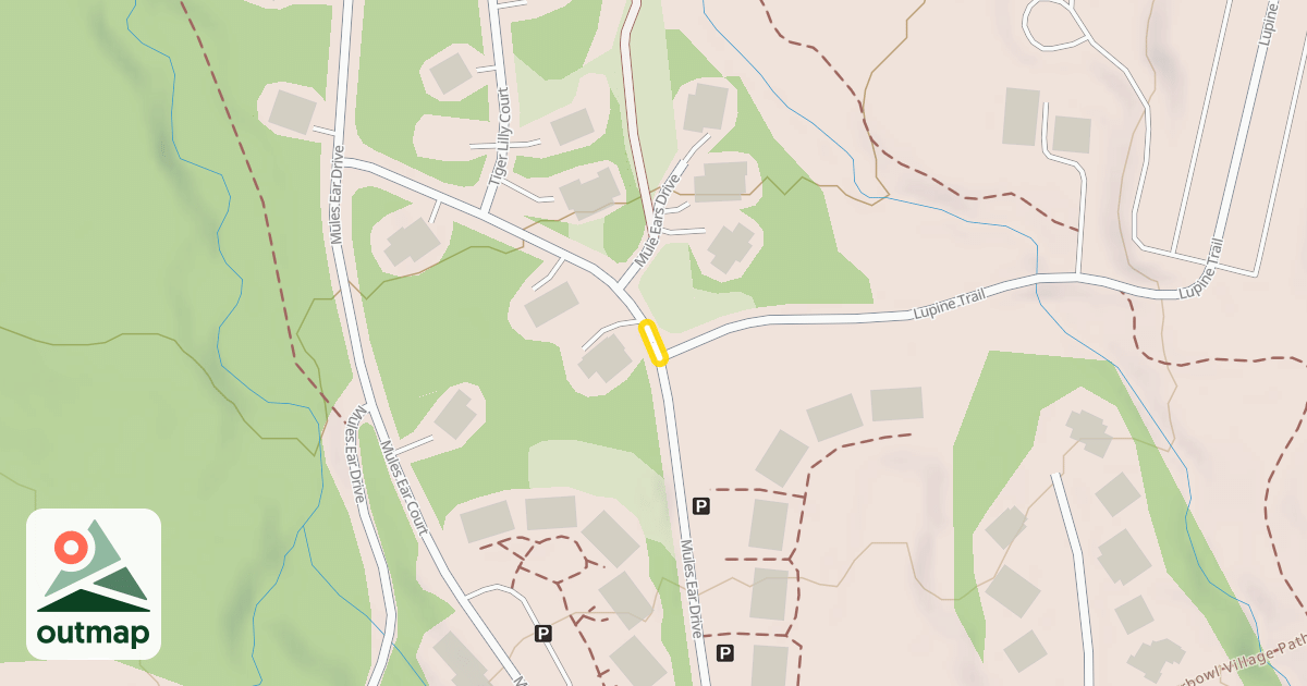 Map of Mules Ear Drive