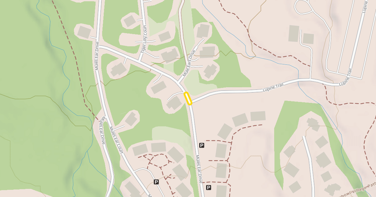 Map preview of Mules Ear Drive