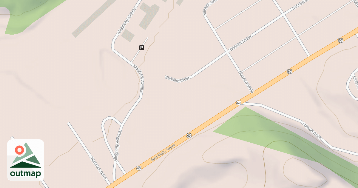 Map of WHITE SULPHUR ADM. SITE