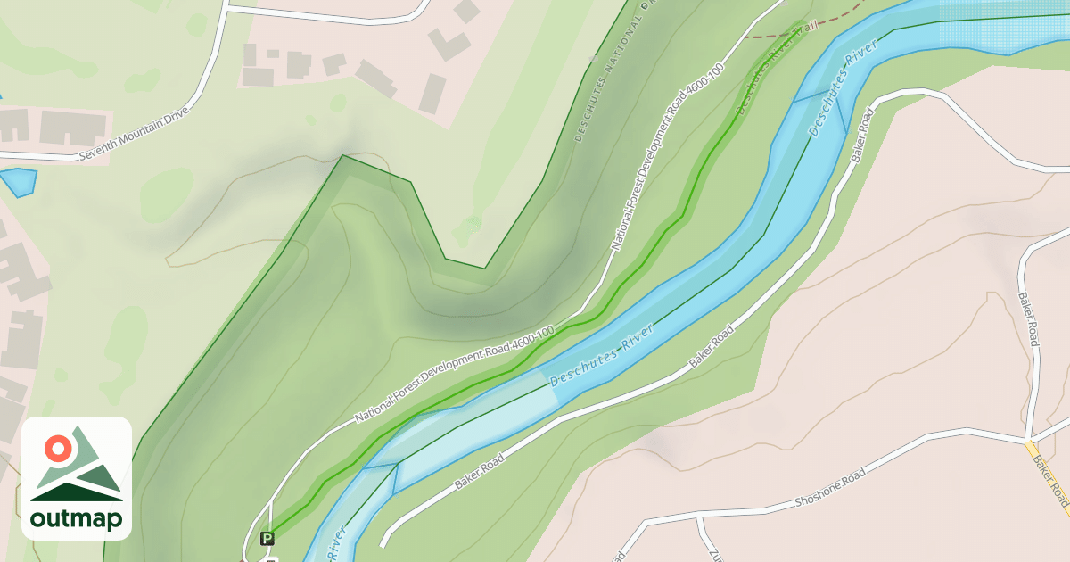 Map of Deschutes River Trail