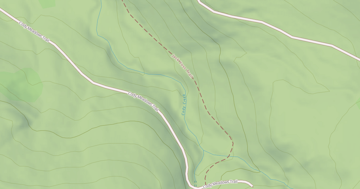 Map preview of Cody Creek Loop