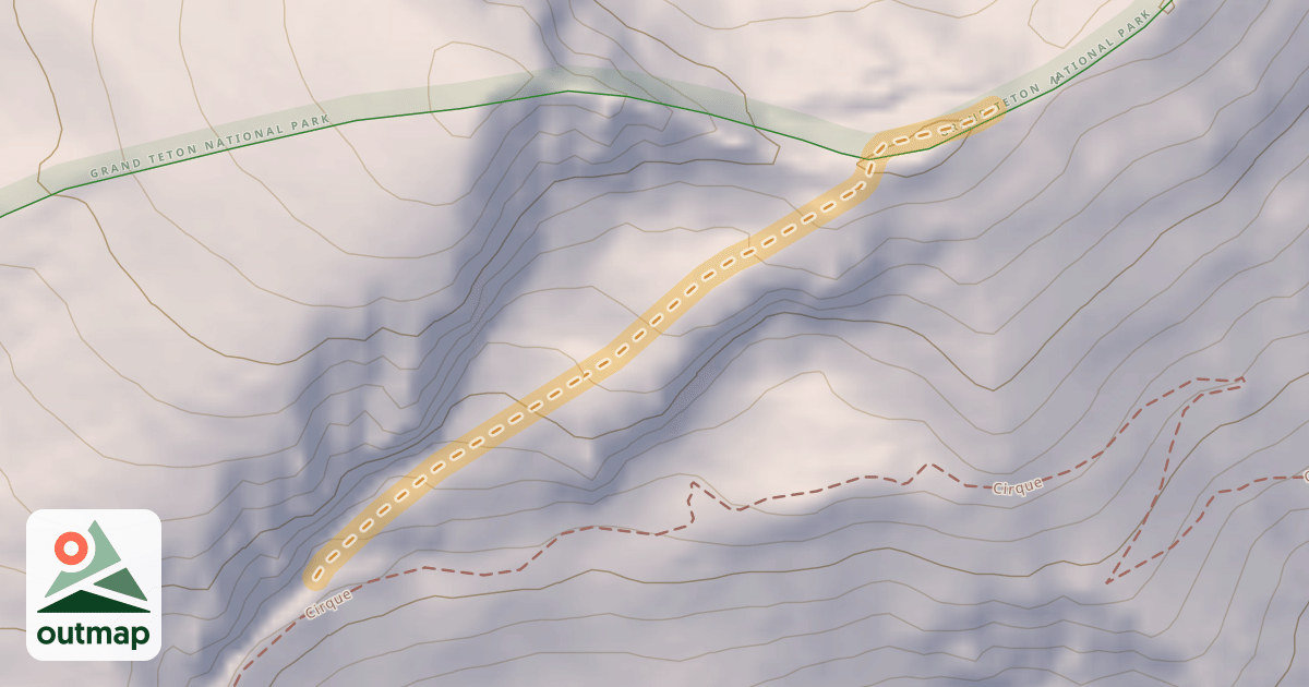 Map of Headwall Traverse