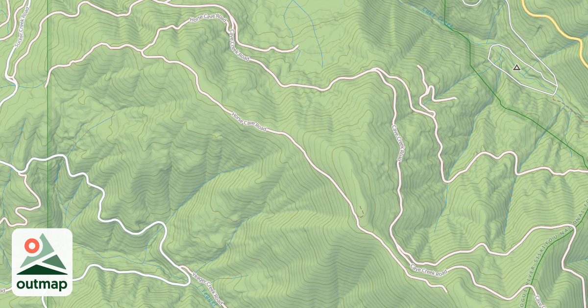 Map of HORSE CAVE