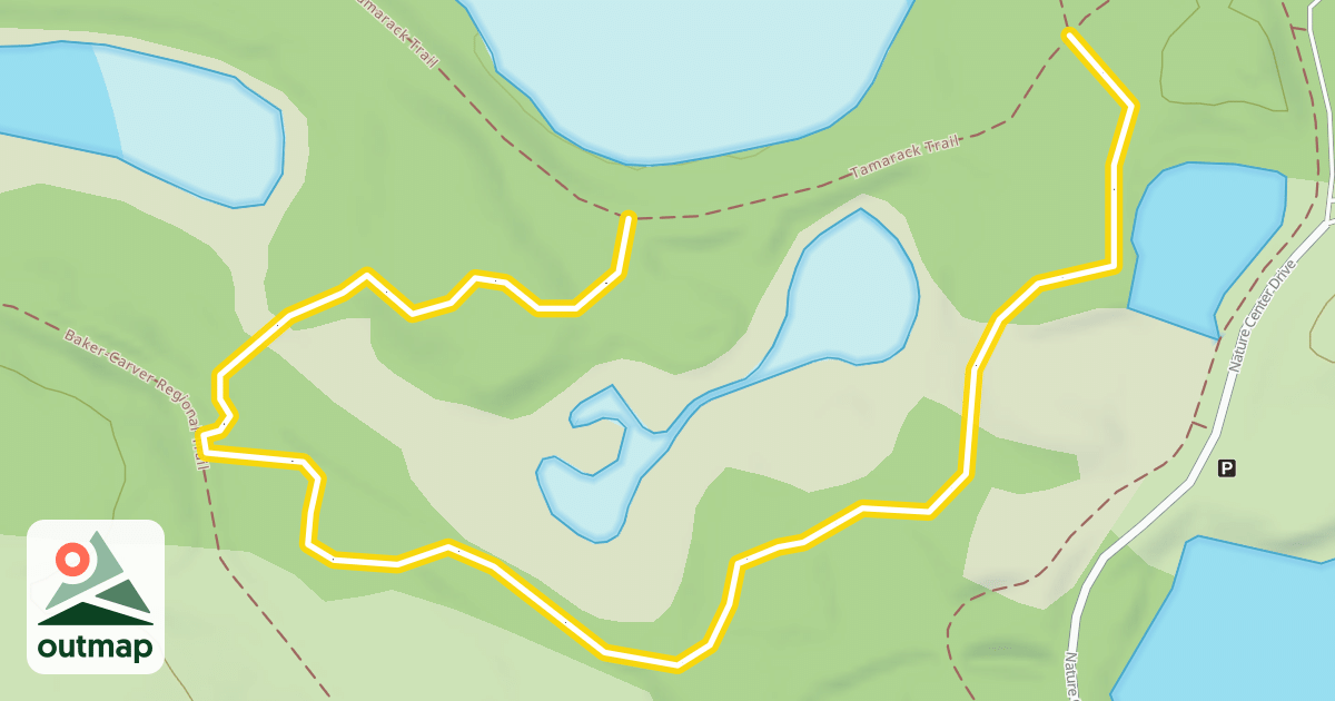 Map of Lake Trail