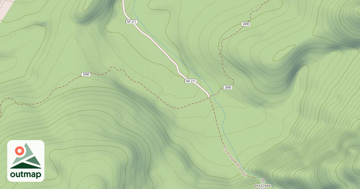 Map of DRY CREEK