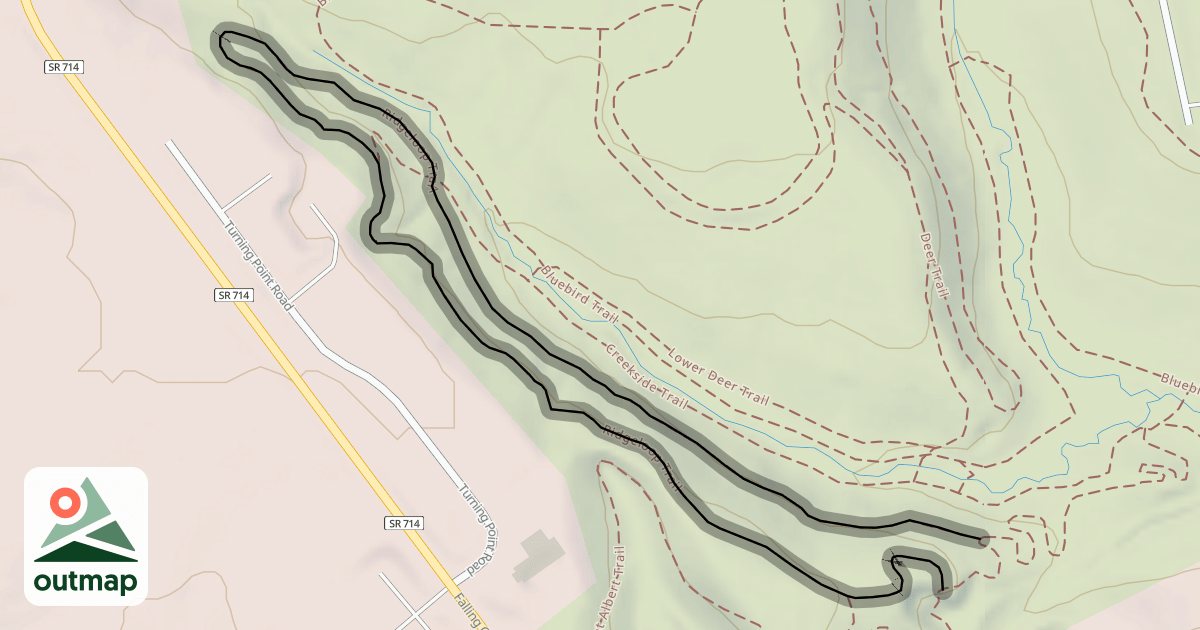 Map of Ridgeloop Trail
