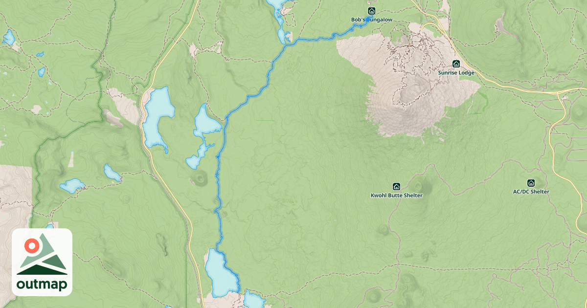 Map of Metolius-Windigo Trail