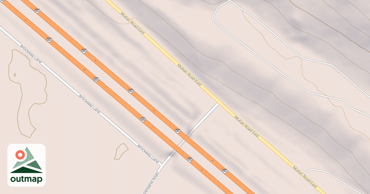 Map of CLYDE ACCESS ROAD