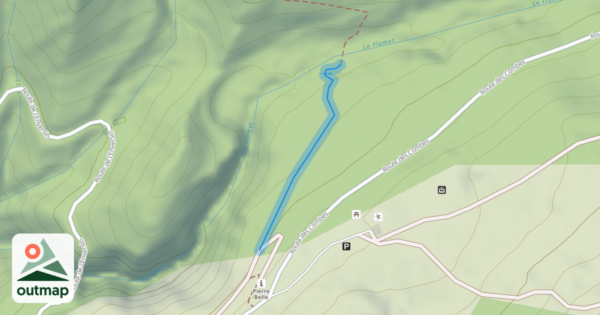 Map of Chemin de l'Enversin à Vaujany