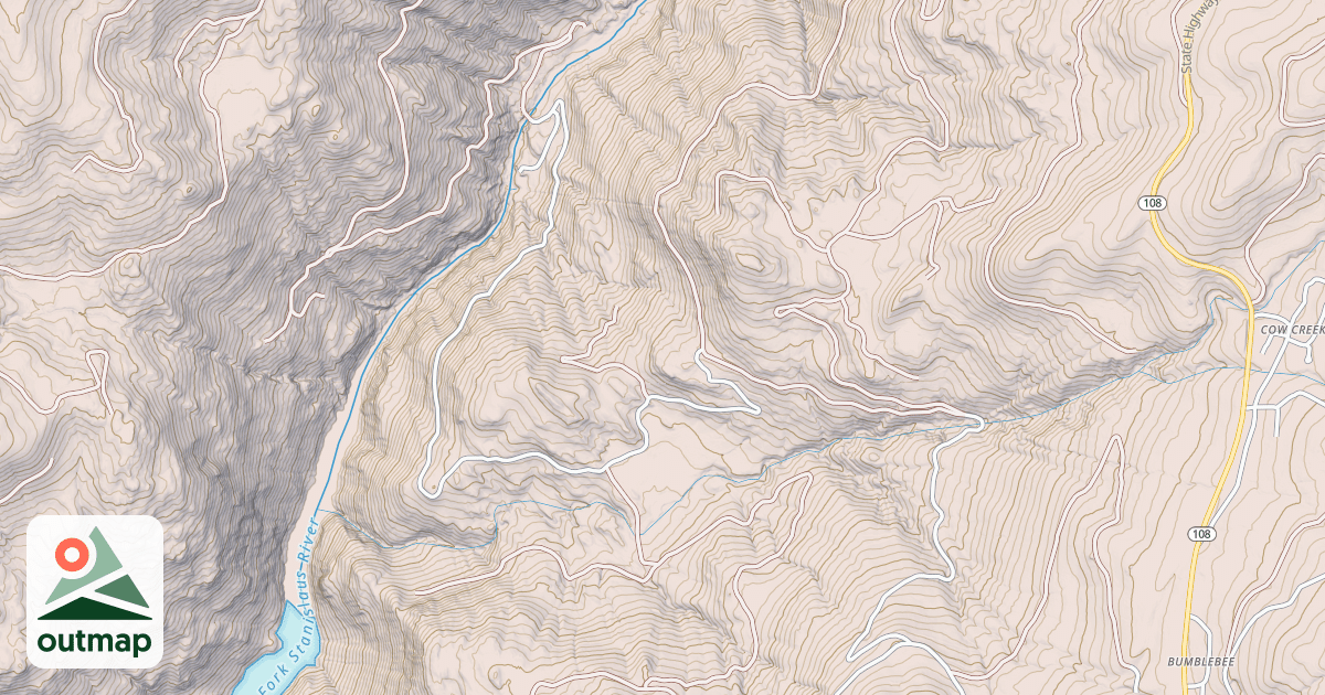 Map of HELLS HALF ACRE ROAD