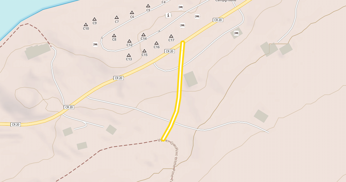 Map preview of Little Pine Ski Trail