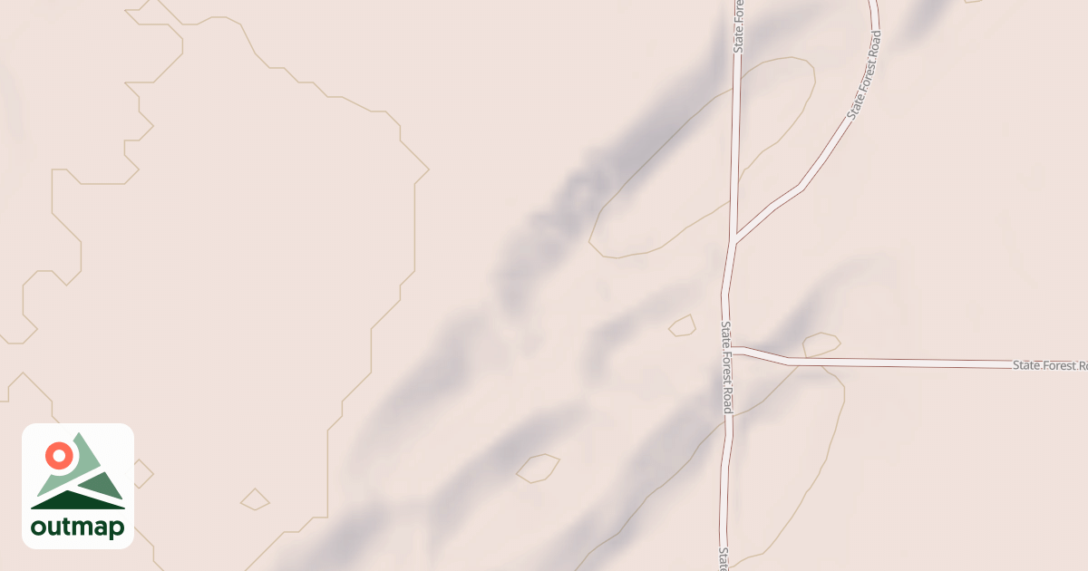 Map of General C.C. Andrews State Forest Trails