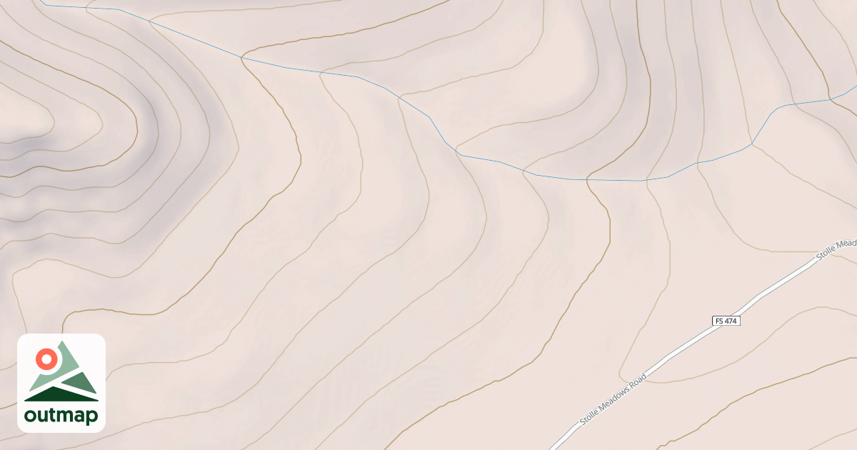 Map of Cup Corral Cutoff