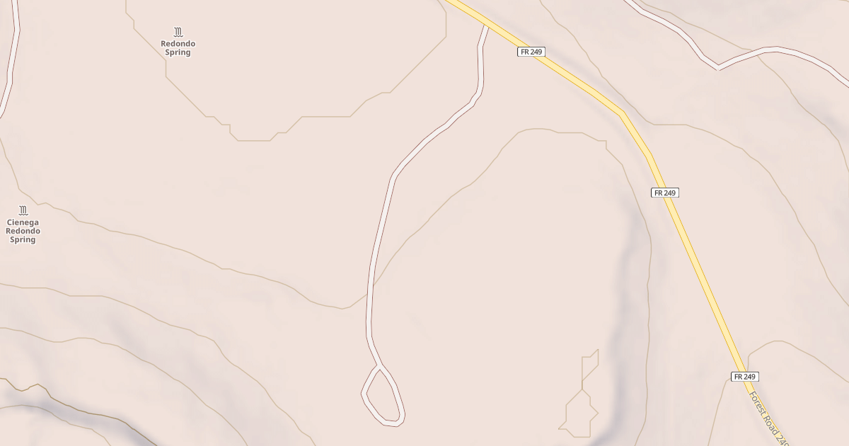 Map preview of USFS National Forest System Roads {8E18D28A-2656-4C6B-89BB-83A48FE2284D}