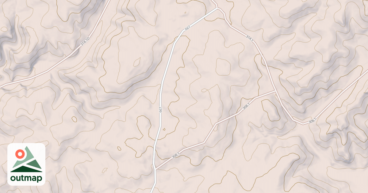 Map of HAY CREEK BR. 1A