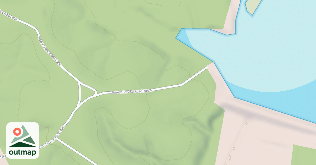 Map of WEST ACCESS DUNCAN CREEK DAM