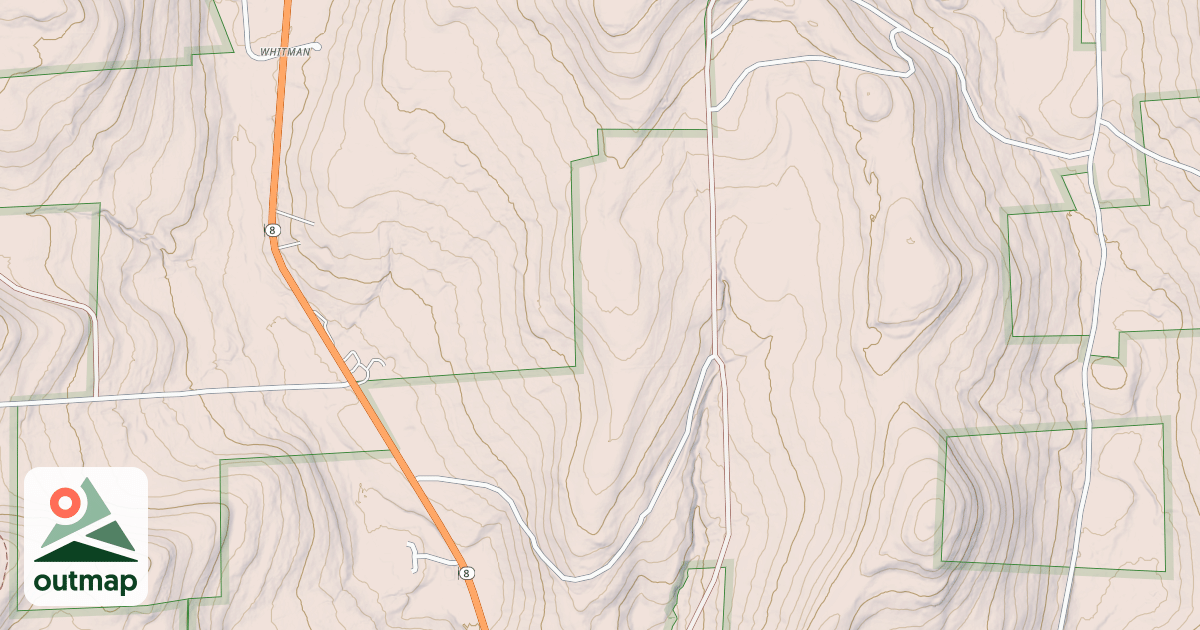Map of Snowmobile Trail