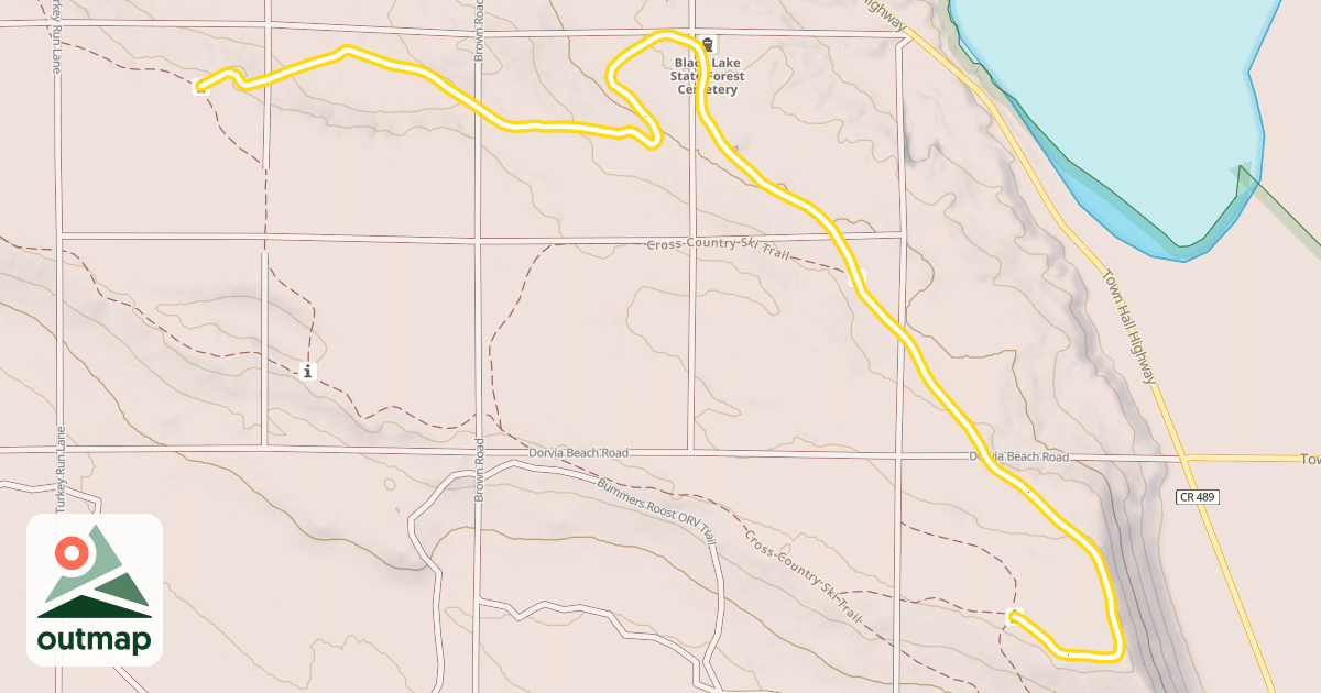 Map of Cross-Country Ski Trail