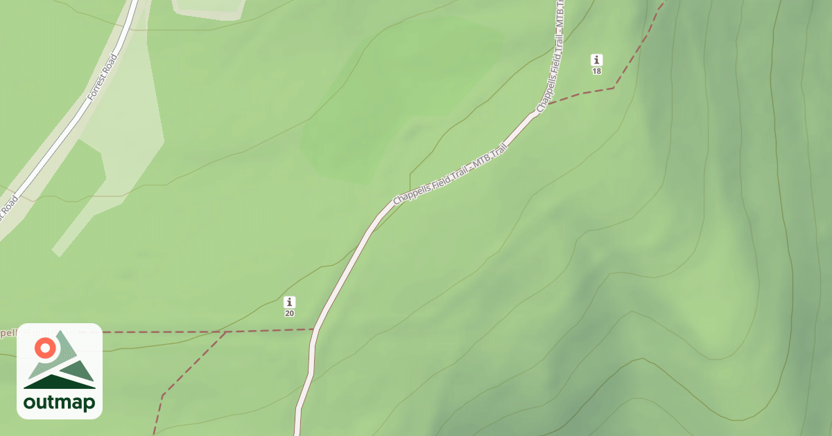 Map of Blue Knob State Park Trails