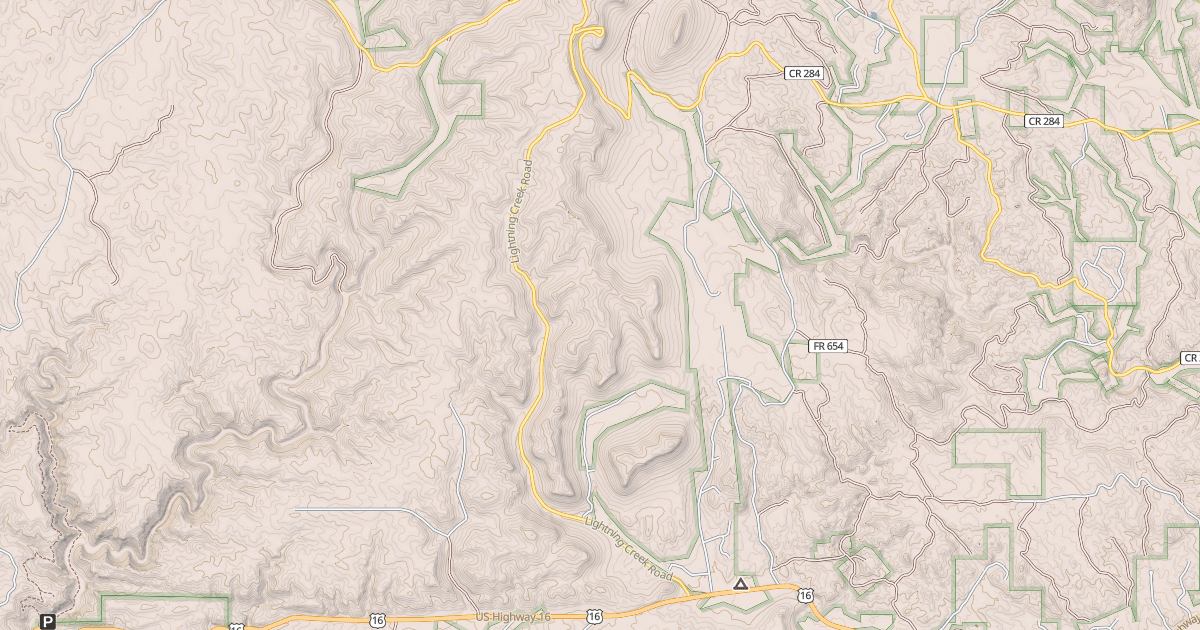 Map preview of LIGHTNING CREEK