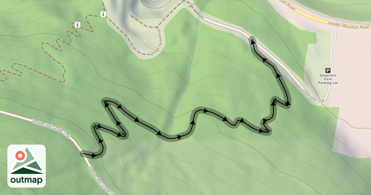 Map of Downhill Bike Trail