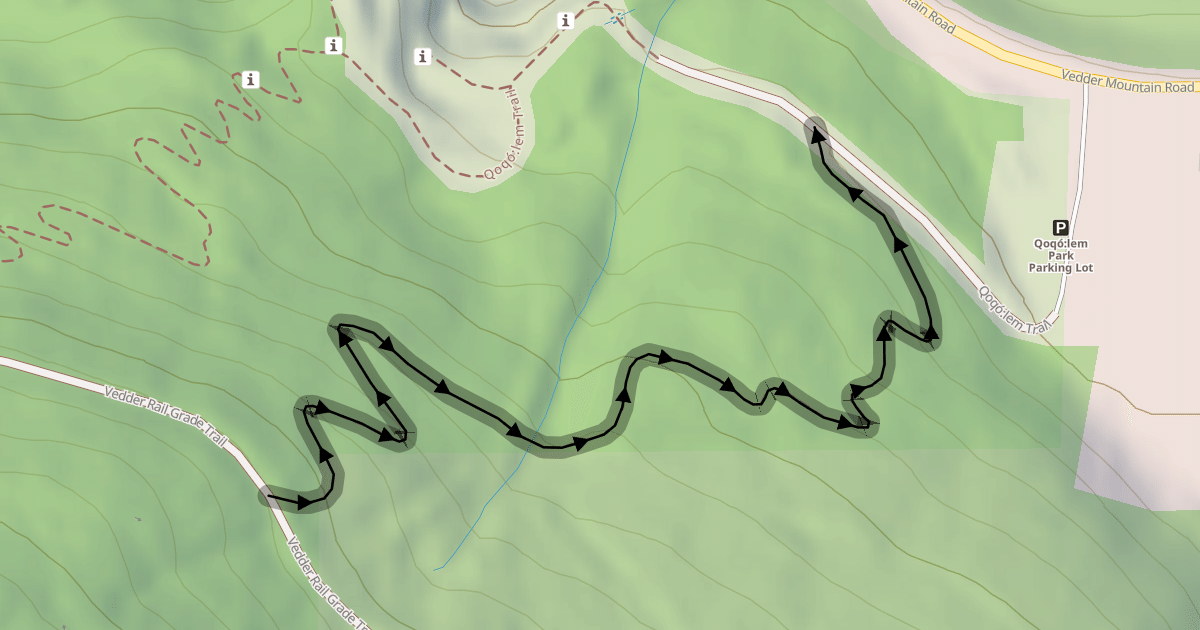 Map preview of Downhill Bike Trail