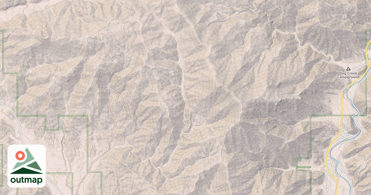 Map of Camp Creek