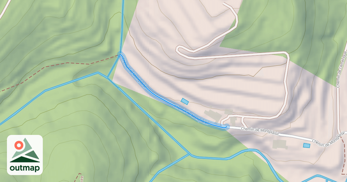 Map of Chemin de Montplaisir